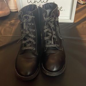 Kids Black Boots